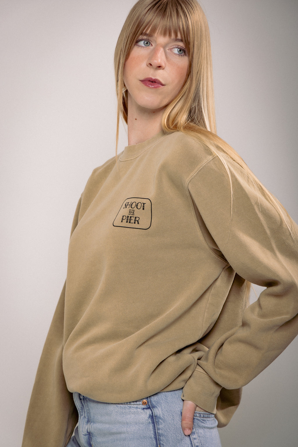 Shoot The Pier Sweatshirt - Sandstone