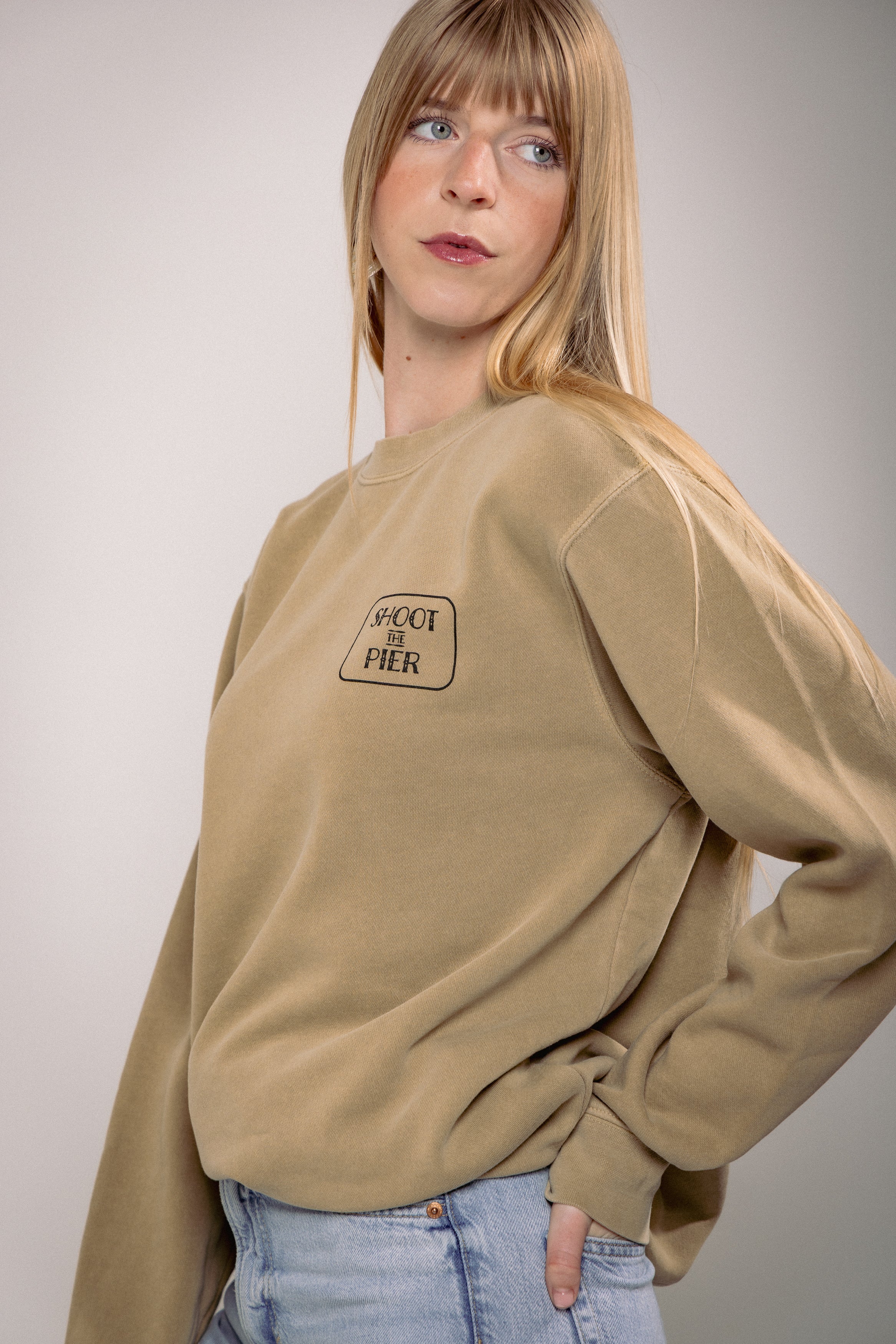 Shoot The Pier Sweatshirt - Sandstone