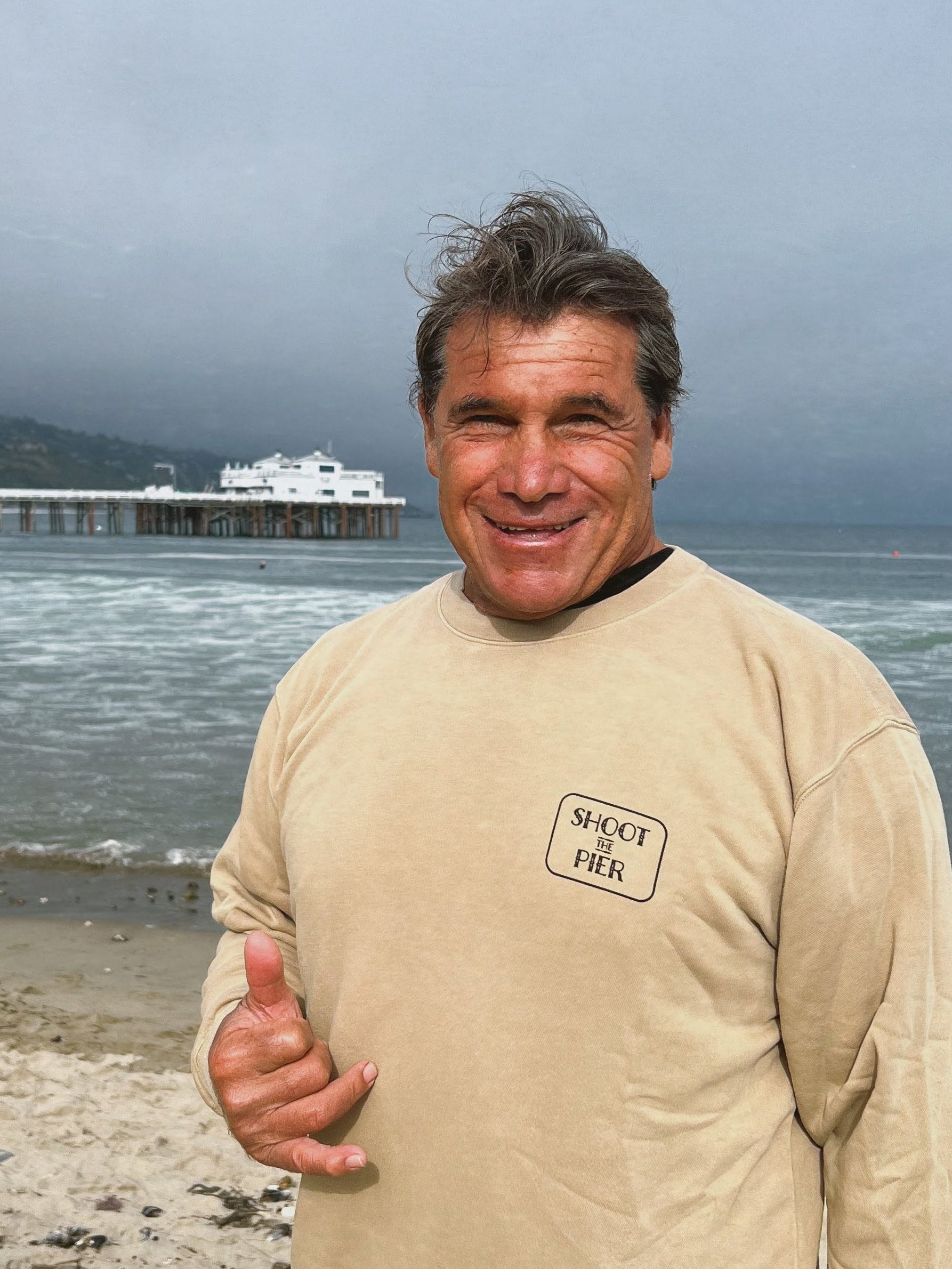 Shoot The Pier Sweatshirt - Sandstone