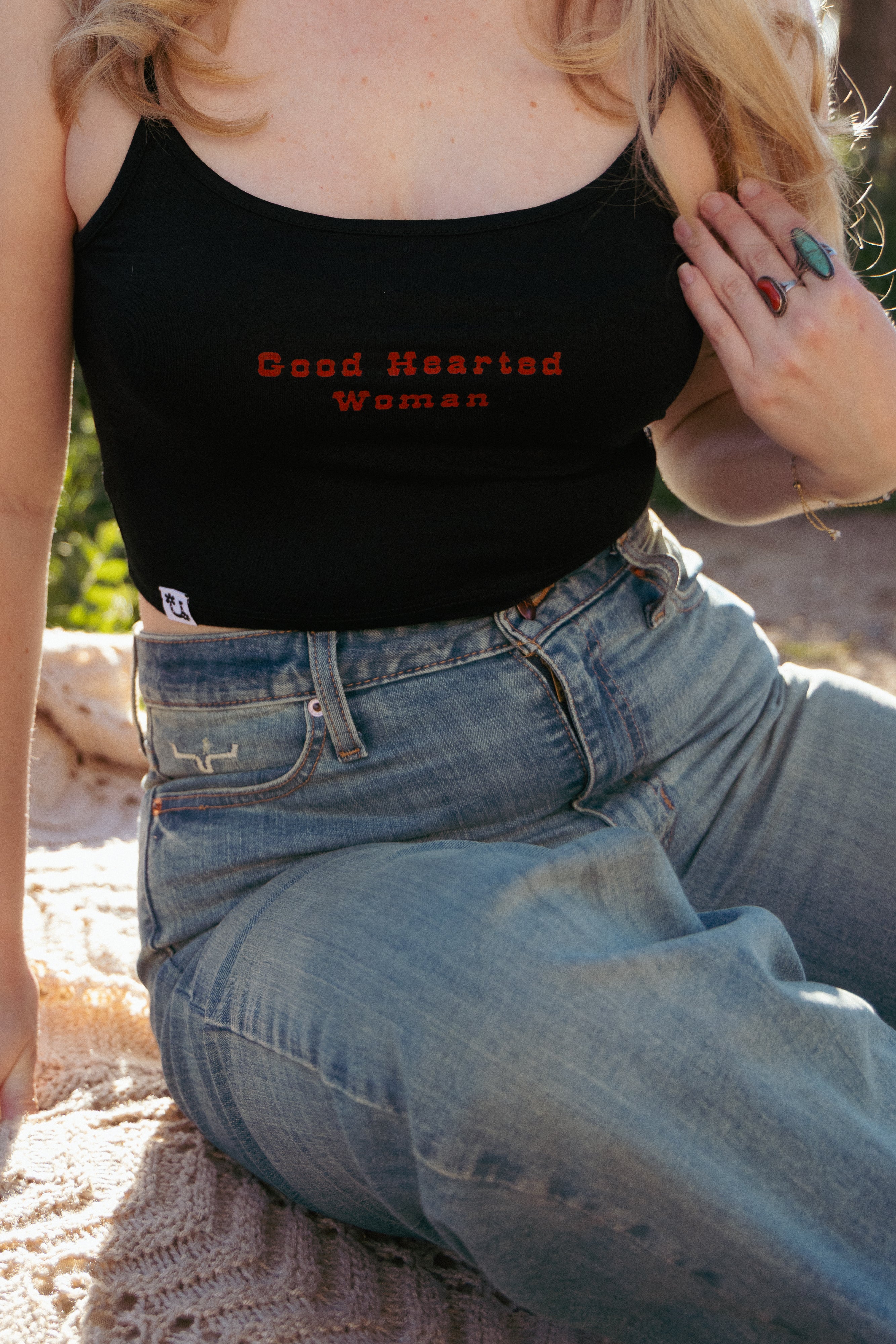 Good Hearted Woman Tank - Black
