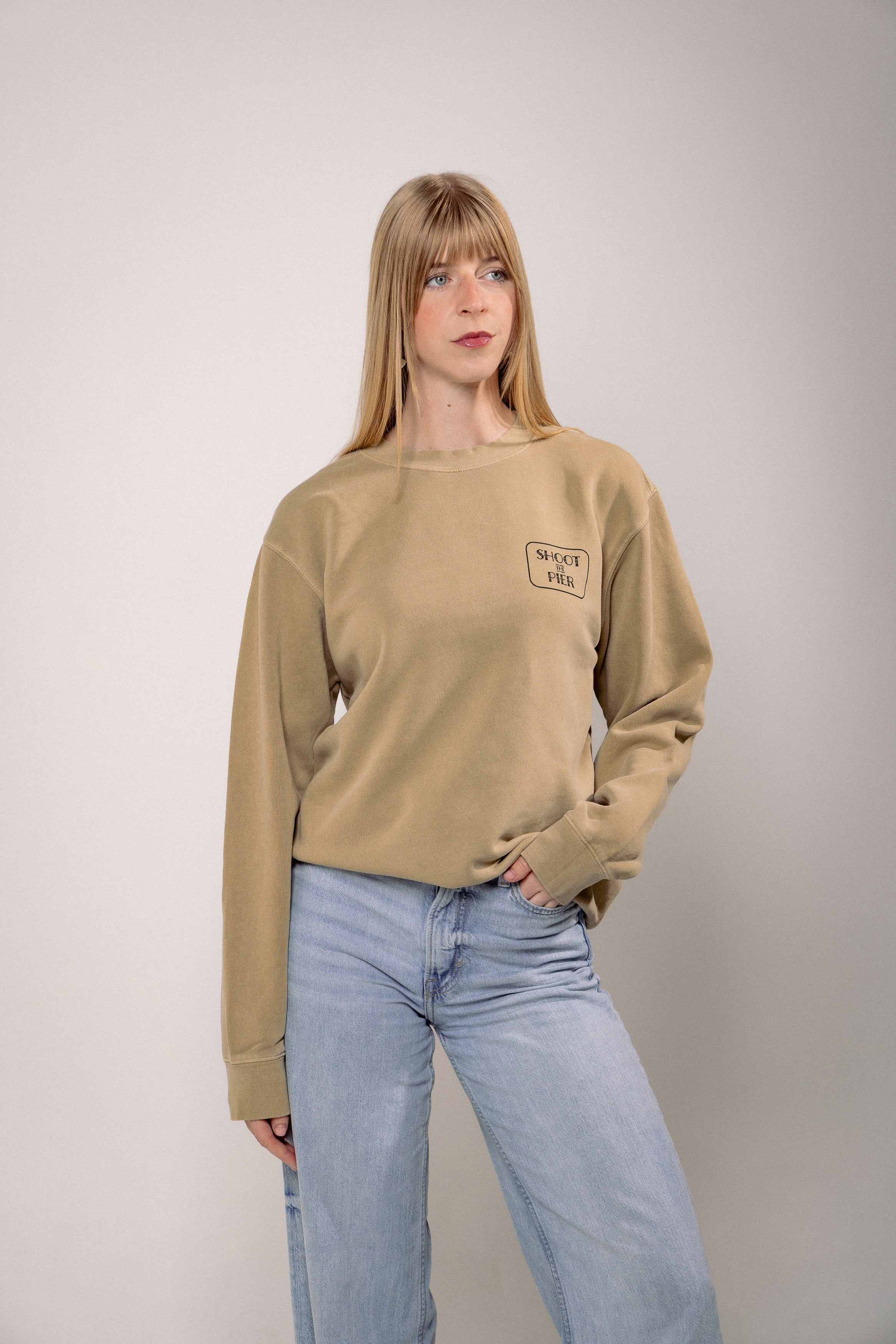 Shoot The Pier Sweatshirt - Sandstone