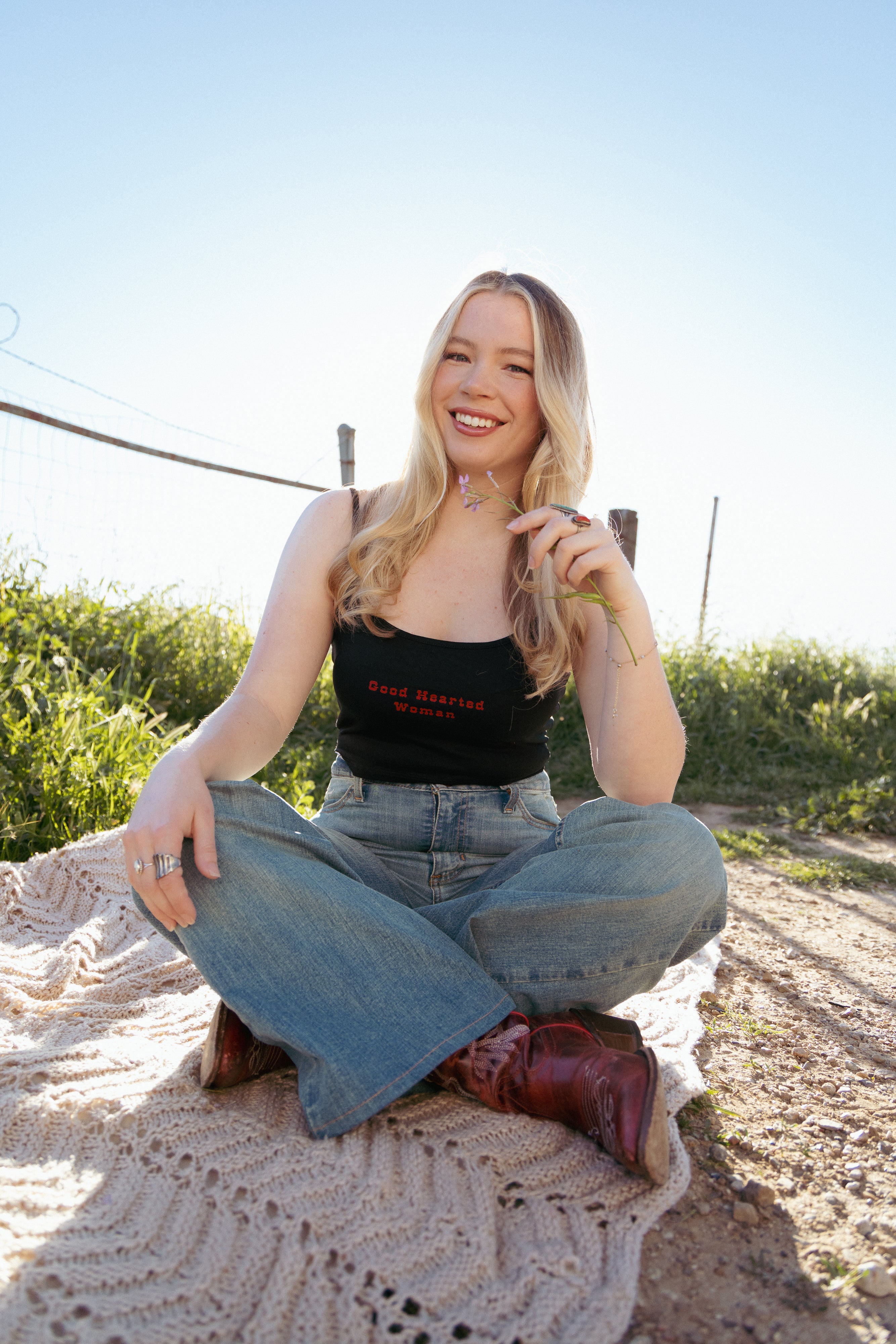Good Hearted Woman Tank - Black