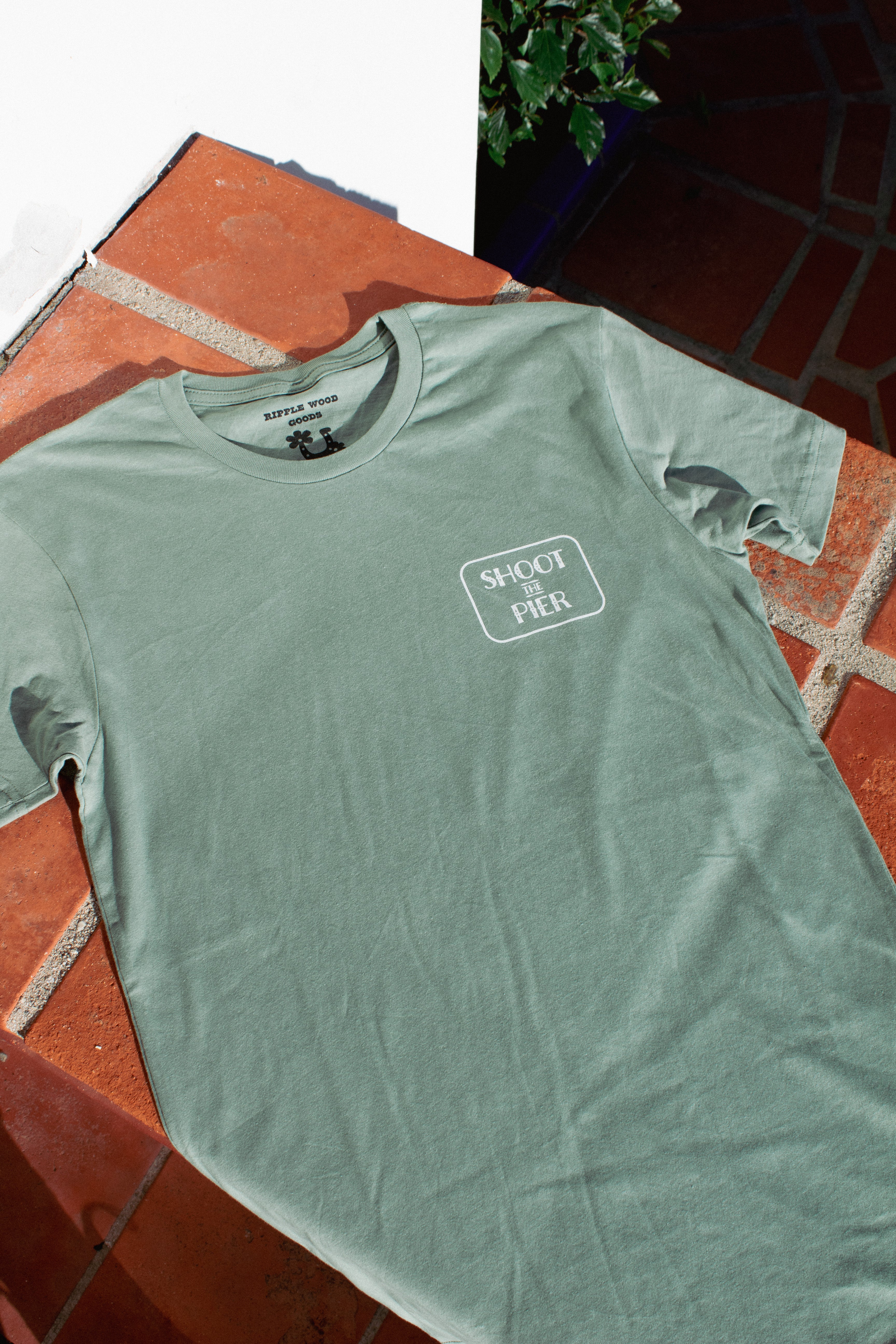 Shoot The Pier Tee - Artichoke